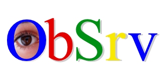 ObSrv logo with an eye in the letter O